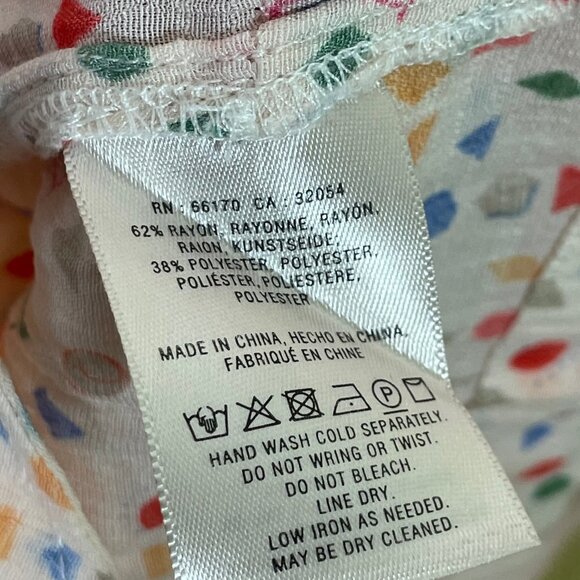 Maeve Paccia Geometric Shapes Button Ruffle Tunic - Picture 9 of 10